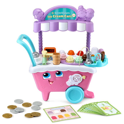 LeapFrog Scoop & Learn Carrito de Helados Deluxe (empaque abrefácil), Rosado