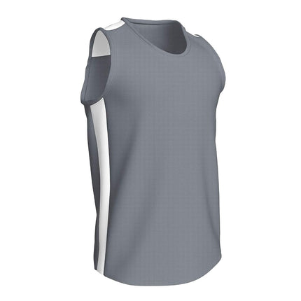 Maillot d'athlétisme adulte CHAMPRO Miler pour homme argent/blanc