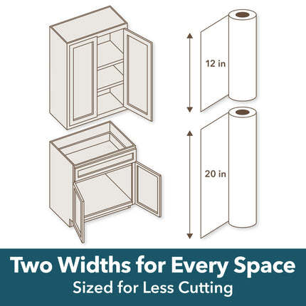 EasyLiner Select Grip Shelf Liner - Easy to Install & Cut to Fit - Non Slip, Non Adhesive, Drawer Shelf & Cabinet Liner for Kitchen, Bathroom, Pantry Cupboards - 12in. x 10ft. - Grey - 6 Rolls