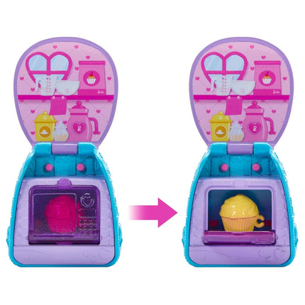 Barbie Family & Friends Cupcake Baking Backpack Blonde Chelsea Doll, Wearable Backpack with Baking Play Pieces, JBF46