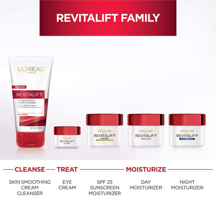 L'Oréal Paris Skincare Revitalift Crema Hidratante Facial y Cuello Antiarrugas y Reafirmante con Pro-Retinol, Sin Parabenos, 1.7 oz.