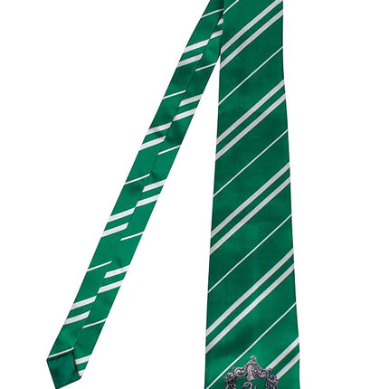Disguise Harry Potter Necktie Costume Accessory, Movie Quality Hogwarts House Themed Character Dress Up Tie for Adults, Green & Gray, Adult size