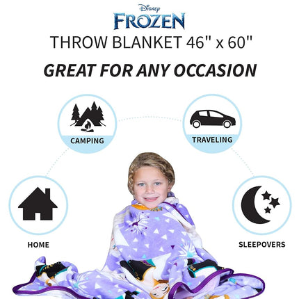Franco - AT0468 Kids Bedding Super Soft Plush Throw Blanket, 46" x 60" Twin Size, Baby Shark