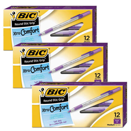 Medium Ultra Round Stic Grip Ballpoint Stick Pen, 