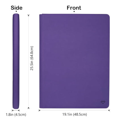 Grin Owl 36‑Pocket Ringless Trading Card Binder – Holds 2304 Cards, Side‑Loading Black Pages, Zipper Collection Album for TCG & Sports Cards (Purple)