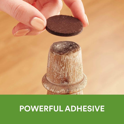Scotch SP828-NA Felt Pads Diameter, Brown, 4/Pack, 3" Round