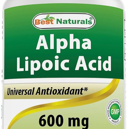 Best Naturals Alpha Lipoic Acid 600 mg 60 Capsules