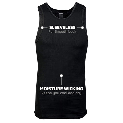 GILDAN Men's A-shirt Tanks, Multipack, Style G1104 Undershirt, Black/Sport Grey/Charcoal (5-pack), L UK