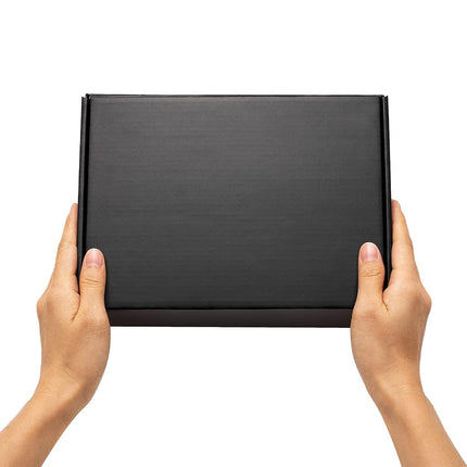 Timirog 9x6.5x2 Inches Black Shipping Boxes 25 Pack Corrugated Cardboard