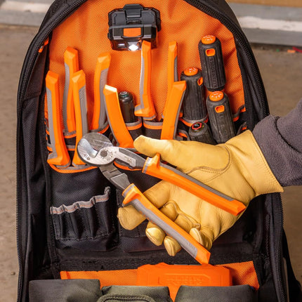 Klein Tools 9418R 1000V Insulated Tool Set with Side Cutter, Diagonal-Cutter, Long-Nose Pliers, 2 Screwdrivers and Wire Stripper, 6-Piece
