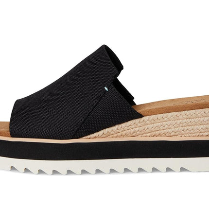 TOMS Women's Platform Wedge Mule Sandals - Stylish, Comfort Focused Footwear Natural