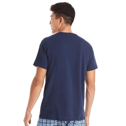 Hanes Lot de T-shirts à Poche pour Homme, T-shirts à Col Rond en Coton avec Poche, Divers coloris - Lot de 6, T-shirt Anti-humidité, Divers coloris - Lot de 6, Large