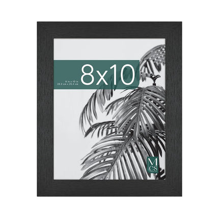 MCS Studio Gallery Cadre photo 20x25 cm, grain de bois noir, accrochage mural vertical et horizontal et chevalet pour affichage sur table, cadre photo rectangulaire pour photos, affiches et impressions d'art (1 pièce)