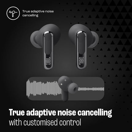 JBL Live Beam 3 Wireless Noise Cancelling Headphones, 48 Hours Full Playback, Wireless Charging, 6 Microphones for Perfect Calls, Multipoint Connection, IP55 Waterproof and Dustproof