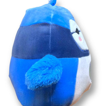 Squishmallows 8 Inch Babs Blue Jay with Silver Heart On Center of White Belly - 2023 Valentine's Day Squad Stuffed Animal Toy