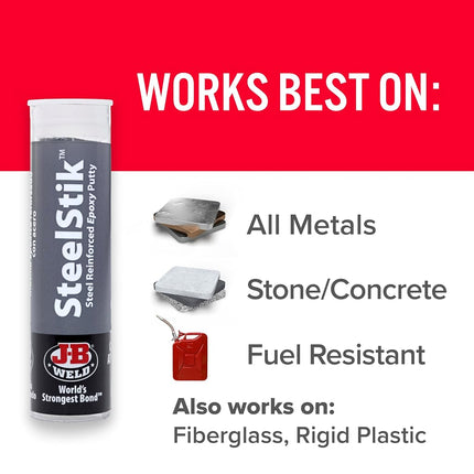 J-B Weld 8267UK SteelStik Epoxy Putty, dark grey