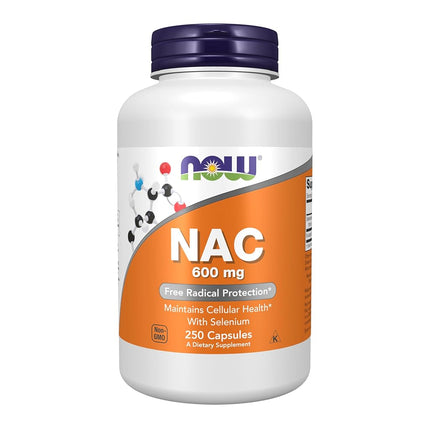 NOW Foods Nac-Acetyl Cysteine 600Mg, 500Vcaps (250