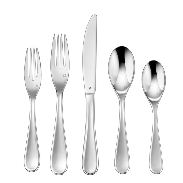 Cuisinart Flatware Elite Maree Collection, Silver,