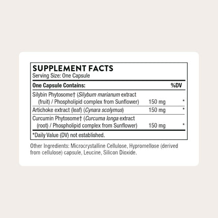 Thorne Research - S.A.T. - Silymarin, Artichoke, and Turmeric Extracts for Liver Support - 60 Capsules