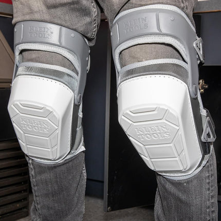 Klein Tools 60897 Knee Pads for Men and Women, Non-Marring, Heavy Duty Stabilizer Work Knee Pads, Adjustable Straps for Construction and Flooring
