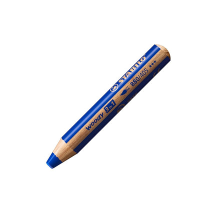 STABILO Multi-Talented Pencil woody 3 in 1 - Pack of 18 - Assorted Colors with Sharpener and Paint Brush