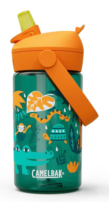 Camelbak THRIVE FLIP STRAW KIDS 14OZ � sport bottle � leak-proof � child-friendly size � easy drinking closure � ideal for on the go � Jungle Animals, size: OS
