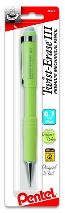 Pentel Twist-Erase III Mechanical Pencil, (0.7mm) 1-Pk - Fashion Colors (QE517FBPM)