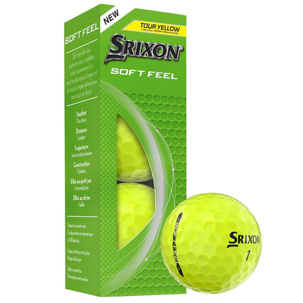 Srixon New Soft Feel 2025 Golf Balls (Yellow)