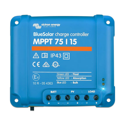Victron Energy BlueSolar MPPT Solar Charge Controller 75V 15A 12/24V