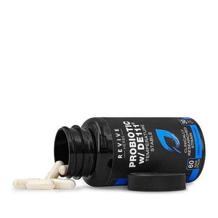 Advanced Probiotic with Patented DE111 Strain (Bacillus subtilis). Spore Forming Probiotic. No Refrigeration Needed. 11.5 Billion Organisms. Probiotics for Women and Men. 60 Vegetable Capsules.