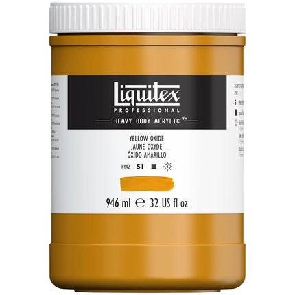 Liquitex Professional Heavy Body Acrylic Paint, 32-oz (946ml) Pot, Yellow Oxide