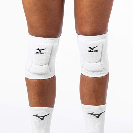 Rodilleras de voleibol Mizuno LR6, blancas, grandes