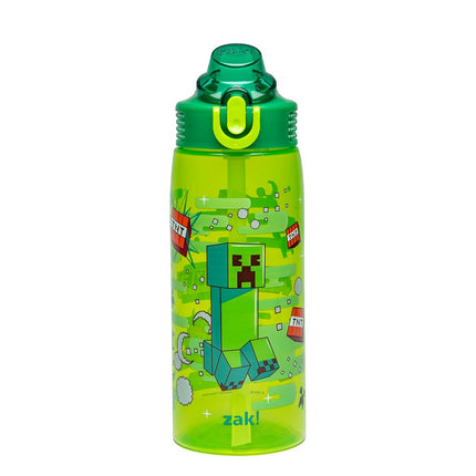 Zak Designs Minecraft Creeper Sage 25oz Leak-Proof