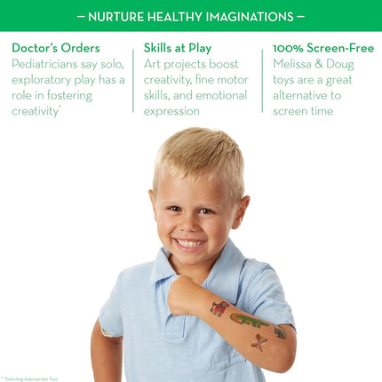 Melissa & Doug My First Temporary Tattoos: Adventure, Creatures, Sports, and More (100+ Kid-Friendly Tattoos)