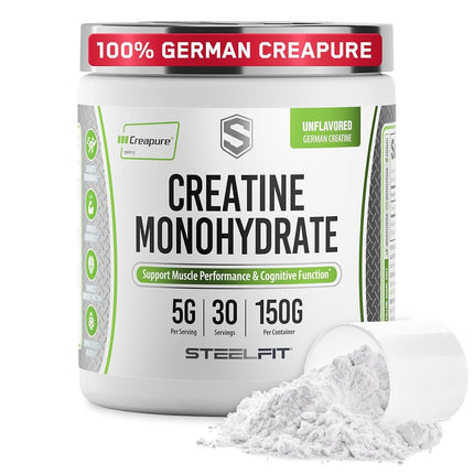 SteelFit Creapure Creatine Monohydrate Powder - Ge