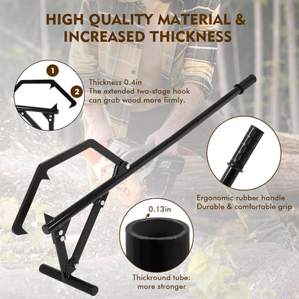 Timberjack Log Roller Lifter, 50.8" Long Handle Log Roller Tool