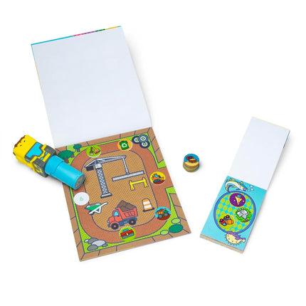 Melissa & Doug Sticker WOW Stamper & Activity Pad − Bulldozer | Book & Travel Toys for Children | Age 3+