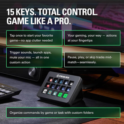 Elgato Stream Deck MK.2 Studio Controller, 15 Macro Keys