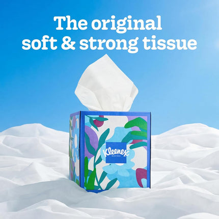Kleenex Trusted Care Facial Tissue, 8.20" x 8.40", White 12 per Carton