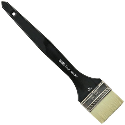 Liquitex Freestyle Large Scale Brush, Broad Flat/Varnish 3-Inch, Long Handle
