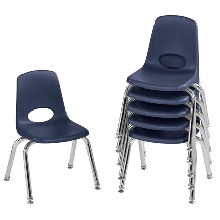 12" School Stack Chair, Stacking Student Chairs wi