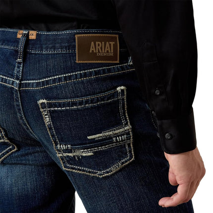 ARIAT Men's M4 Low Rise Boot Cut Jeans, Adkins Turnout, Small
