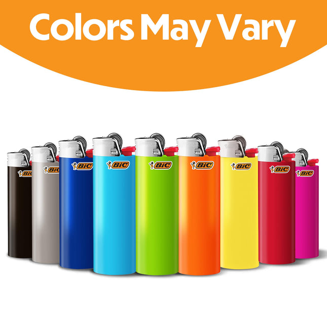 Encendedor Clásico BIC, Colores Surtidos, paquete de 3 de 5 unidades