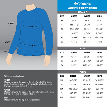 Columbia Women's North Cascades Long Sleeve Tee, White/Gem Columbia, X-Small