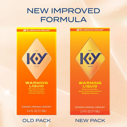 K-Y Warming Liquid Lubricant, 2.5 oz