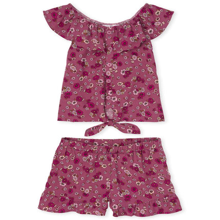 The Children's Place Girls Floral Ruffle 2-Piece S
