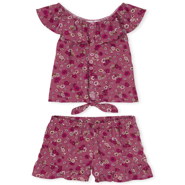 The Children's Place Girls Floral Ruffle 2-Piece S