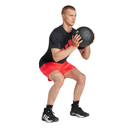 adidas Men's Train Essentials Woven Shorts, Lucid Red/Black, XS / 9L