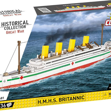 COBI HMHS BRITANNIC, Scale 1:700, 636 elements, Model with base