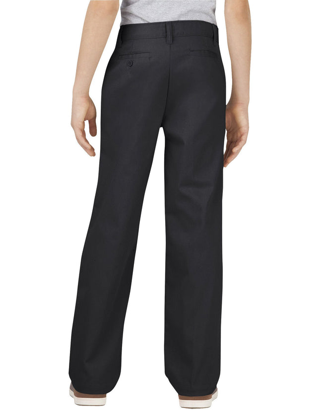 Dickies Khaki Boys' Flex Waist Stretch Pant, Black, 20